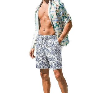 Shorts de bain personnalisés pour hommes, marque privée, pour le surf et la pêche, avec logo, motif uni recyclé, shorts de bain pour hommes - Product Image 3