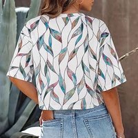 Camiseta sin mangas de jersey de poliéster/algodón liso para mujer con logo frontal personalizable, cuello redondo, blusa casual de verano, estilo crop