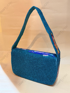 Bolso de Hombro con Cuentas Hecho a Mano, Inspirado en la Vida Marina, Bolso de Mano con Motivo de Peces Coloridos, Bolso de Noche, Proveedor Mayorista - Product Image 5