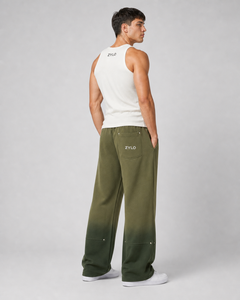 Wholesale Custom Washed Canvas Heavyweight Casual Men's Jogger Pants 100% Cotton Breathable Eco-Friendly Quick Dry <b>Drawstring</b> - Product Image 6
