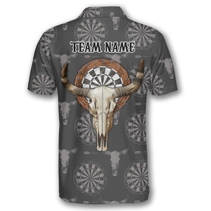 เสื้อโปโลพิมพ์ลายตามสั่งสำหรับทีมดาร์ท ออกแบบโลโก้ได้ - Product Image 3