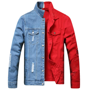 New Stylish <b>Denim</b> Jean <b>Jacket</b> Casual Wear Wholesale Male Top Quality Cotton Jeans <b>Jacket</b> <b>Custom</b> <b>Denim</b> Men's <b>Jackets</b> - Product Image 2