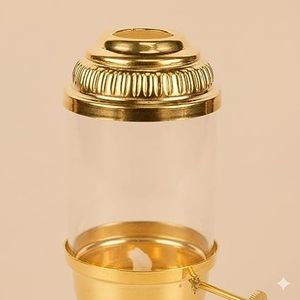 Brass akhand diya <b>Lamp</b> Aromatic Oil Burner Aromatherapy Diffuser All Season Use - Product Image 2
