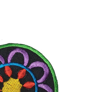 Custom Embroidery Iron-On Logo Patches All Sizes 100% Embroidered Nonwoven Felt Handmade <b>Round</b> Shape Fabric <b>Canvas</b> - Product Image 4