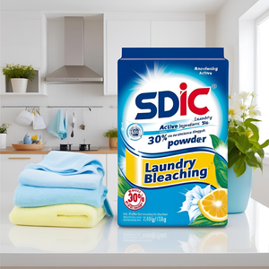 Polvo blanqueador de ropa SDIC de fuerza industrial activa del 30 por ciento para uso químico de limpieza de detergente de hotel - Product Image 1