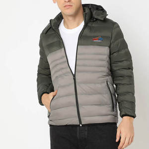 Veste d'hiver pour homme à manches longues de haute qualité avec logo personnalisé imprimé, vente en gros de vestes matelassées - Product Image 1