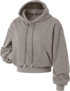 Sudaderas cortas estilo streetwear con lavado ácido, tallas personalizables 2026, bordado personalizado DTG, bajo sin rematar y etiquetas tejidas con logo de marca - Product Image 4