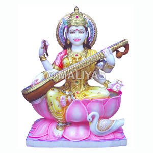 รูปปั้นพระศรีสวัสดิ์มณี ทำจากหินอ่อน |   พระแม่ศรีสวรรค์งานฝีมือสำหรับบ้านและวัด – มาลียาส์ - Product Image 1