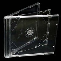 Boîtier double pour CD de 10,4 mm avec plateau transparent ou noir