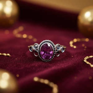 แหวนมอยส์ซาไนต์ทับทิม 2.7 กรัม สง่างามและหรูหรา ประเภทสินค้า - Product Image 3