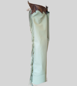 Pantalones de Cuero Occidental Premium para Montar a Caballo, Duraderos y Cómodos, Ajuste Ajustable, Hechos a Mano para Equitación y Rodeo - Product Image 1