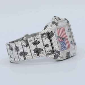 Round Cut Antique Hip Hop Luxury <b>Watch</b> for Men Moissanite <b>Diamond</b> <b>Watch</b> Fancy <b>Watch</b> Gift for Men's - Product Image 3