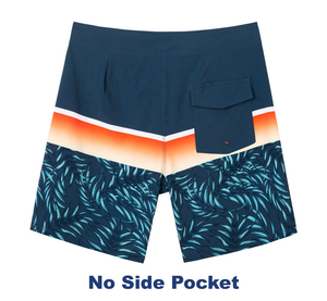 Short de bain et de surf pour homme, design personnalisé, sportif, en toile tissée unie, avec poches, style mode urbain - Product Image 2