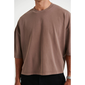 2026 Casual Front High Quality Regular Fit <b>Printed</b> T-Shirts Bottom Cropped Seamless 100% Polyester Oversize Eco-Friendly - Product Image 3