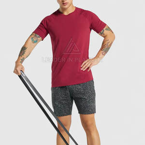 Camiseta Deportiva para Hombre de Color Sólido, Tejido Suave, Fabricada en Fábrica, Duradera, Fácil de Usar, Camiseta en Línea - Product Image 4