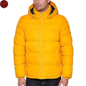 เสื้อแจ็คเก็ตพัฟเฟอร์แบบมีโลโก้ OEM คุณภาพสูง ให้ความอบอุ่นสำหรับผู้ชาย เสื้อแจ็คเก็ตพัฟเฟอร์ฤดูหนาวสำหรับผู้ชาย - Product Image 1