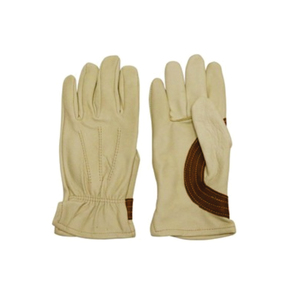 EN420 Certified Leather Driver Safety Gloves Elastic Wristlet Durable Abrasion Resistant <b>Fire</b> Proof Anti-Impact Level 1 10 Inch - Product Image 1