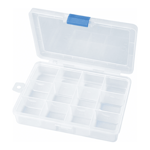 Caja de Plástico para Almacenamiento con Divisor Ajustable y Tapa con Bisagras para Guardar Piezas - Product Image 2