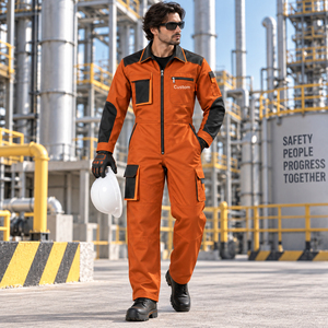 Overol de Trabajo con Franjas Reflectantes para Hombre, Primavera-Otoño, Talla Europea, Resistente al Desgaste, Mono de Seguridad Laboral - Product Image 2