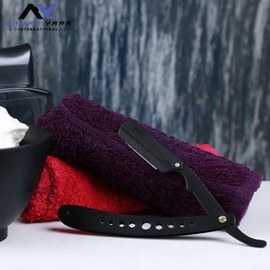Rasoir de Barbier Professionnel Classique en Acier Inoxydable à Lame Droite, Shavette de Salon avec Verrouillage à Pivot, Noir Mat Signature pour le Rasage - Product Image 6