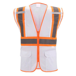เสื้อกั๊กสะท้อนแสงปรับขนาดได้ มาตรฐาน ANSI Class 2 กันน้ำ พร้อมโลโก้ สำหรับไซต์ก่อสร้าง พนักงานคลังสินค้า และงานกลางแจ้ง - Product Image 1