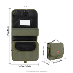 Wholesale Travel <b>Makeup</b> Bag Custom Logo Cosmetic Organizer Pouch Bags <b>for</b> Men <b>Storage</b> Toiletry Cosmetic Bags - Product Image 4