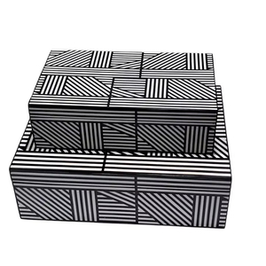 ILAHI's Bone Inlay <b>Drawer</b> Modern Design Agate Detailing <b>Storage</b> Portable Home Furniture - Product Image 1