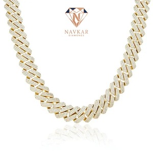 Collar de cadena cubana para hombres y mujeres, cadena de eslabones Miami, joyería hip hop disponible al mejor precio del mercado. - Product Image 1