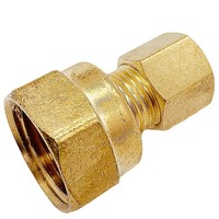 Adaptador Macho de Compresión de Latón Forjado de Alta Calidad para Tuberías, Flexible de Alta Presión OEM (AOL-107) SAE # 060103