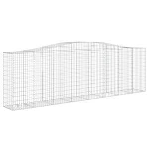 Ensemble de 2 paniers gabions extra larges en fil d'acier galvanisé argenté - Product Image 3