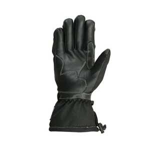 Guantes de Motocicleta de Cuero, Térmicos para Invierno, Deportivos, para Ciclismo, Largos hasta la Muñeca, Sin Forro, Negros, Lisos, Ecológicos, con Pantalla Táctil - Product Image 2
