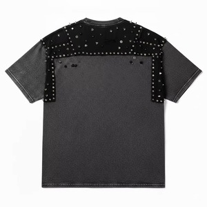 Best quality <b>top</b> trending casual round neck Women <b>Rhinestone</b> T-Shirt anti pilling fashionable new style Women <b>Rhinestone</b> T Shirt - Product Image 4