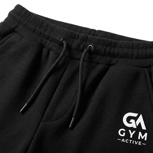Ensemble de survêtement deux pièces en coton pour homme, design actif, motif uni, haute qualité, style tendance - Product Image 2