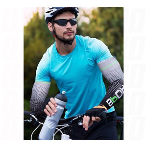 Manchons de bras imprimés numériquement, rafraîchissants, anti-UV, de compression sportive, pour hommes et femmes, élastiques, antidérapants, en soie glacée - Product Image 2
