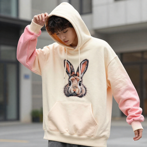 เสื้อฮู้ดดี้พิมพ์ลายพัฟ 500 GSM ผ้าฝ้ายฟลีซหนานุ่ม พร้อมบริการปรับแต่งแบบ OEM ODM - Product Image 6