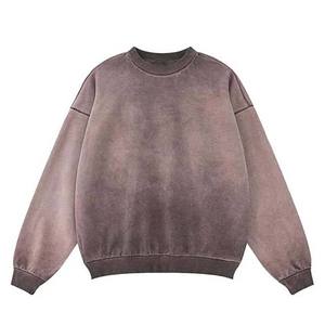เสื้อสเวตเชิ้ตคอกลมผ้าฟลีซปักโลโก้ตามสั่ง เสื้อสเวตเชิ้ตผ้าหนา 380gsm แบบวินเทจ สำหรับแบรนด์บูติก - Product Image 2