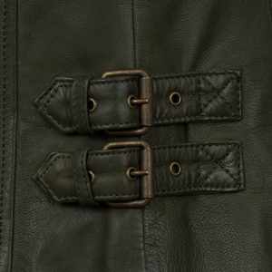 Nueva Chaqueta de Cuero para Mujer, Estilo Motero, con Cierre, Manga Larga, Chaqueta Corta de Otoño - Product Image 4