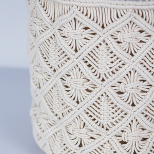 Cesta de Macramé JNC Hecha a Mano con Algodón para Plantas, Decoración de Interiores y Exteriores para el Hogar y el Jardín - Product Image 2