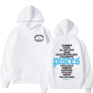 Sudadera con Capucha Bordada Impermeable 100% Algodón, a la Moda 2026, para Hombre y Mujer, Manga Larga, Holgada, Informal, Deportiva - Product Image 1