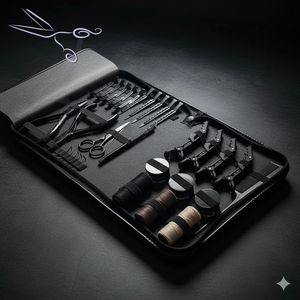 Kit Profesional de Herramientas para Extensiones de Cabello de Acero Inoxidable, Alicates para Extensiones de Cabello de Color Personalizado, Tijeras para Microperlas, Peine y Clip - Product Image 1