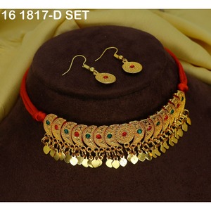 Elegante Juego de Collar Choker Dorado Árabe para Mujer, Joyería Nupcial Tradicional de Oriente Medio, Estilo Dubái, Joyería de Lujo - Product Image 6