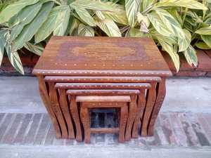 Handcrafted Modern Sheesham Wood <b>Stool</b> – Sturdy <b>Step</b> <b>Stool</b> for Kitchen, Living Room & Home - Product Image 3