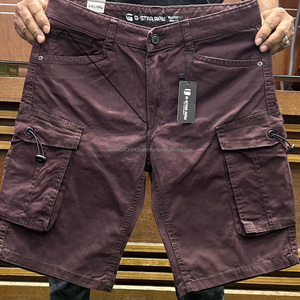 Shorts cargo pour hommes en coton éco-responsable et élasthanne, respirants, avec 8 et 6 poches, pour toutes les saisons, en matériau recyclé, pour l'automne et l'été - Product Image 3