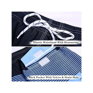 Shorts de sport en nylon pour hommes, shorts de plage en polyester et élasthanne de haute qualité, style décontracté - Product Image 3