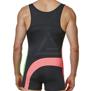Wrestling <b>Singlets</b> <b>For</b> <b>Men</b> Comfortable Fit Lightweight Fabric <b>For</b> Training Practice Gym Workout And Competition Sports Use - Product Image 4