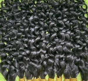 Cabello Natural Ondulado Profundo de la India del Sur, 100 Gramos por Paquete para Coser - Product Image 1