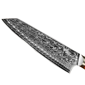 Cuchillos LEGACY BLADES de Acero Damasco Estilo Japonés, Cuchillo de Chef con Espiga Completa y Mango de Madera, Cuchillo de Cocina Personalizado, Fabricante OEM ODM - Product Image 3
