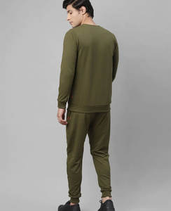 Venta al por mayor en blanco hombres Joggers trajes deportes chándales logotipo personalizado algodón transpirable Slim Fit hombres chándal conjuntos para hombres - Product Image 2