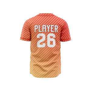 เสื้อเบสบอลแบบสั่งทำพิเศษ ระบายอากาศได้ดี แห้งเร็ว ติดกระดุม แขนสั้น สำหรับผู้ใหญ่ ทีมซอฟต์บอล - Product Image 5