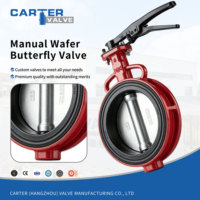 Vanne papillon à levier solénoïde en fonte ductile SS304, raccordement centrifuge, joint souple EPDM NBR, pour CVC, ANSI DIN PN10, eau